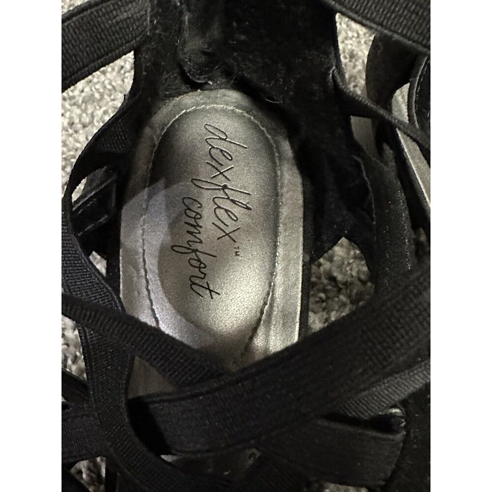Dexflex Size 9 Trista Black Strappy Heel - Picture 5 of 7